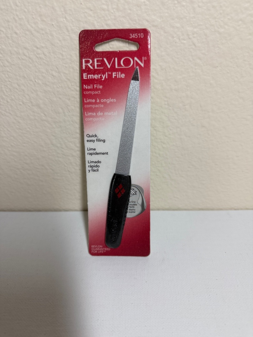 Revlon Emeryl Nail File - Black Handle, Silver File